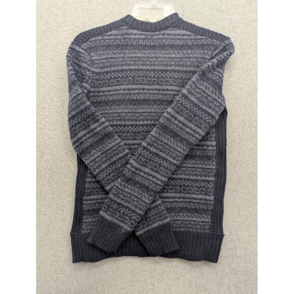 Fossil Sweater Mens Large Patterned Wool Crewneck Pullover Warm Winter Casual - Picture 5 of 8